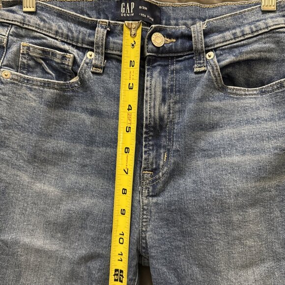 Gap 70s High Rise Flare Patch Pocket Hippie Boho Jeans Size 29 / 8 - Picture 11 of 11